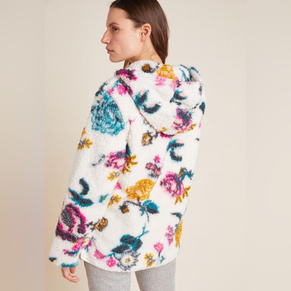 Anthropologie Multicolor Teddy Jacket